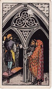 Three of Pentacles tarot card