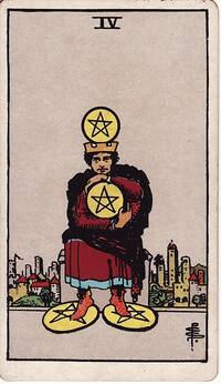 Four of Pentacles tarot card