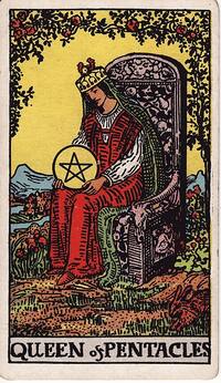 Queen of Pentacles tarot card